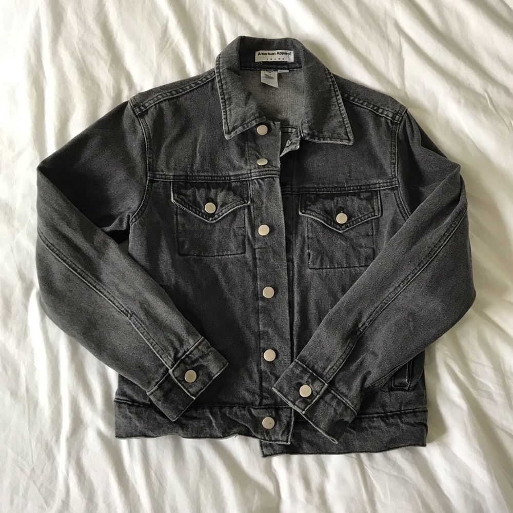 American Apparel Classic Grey Denim Jacket